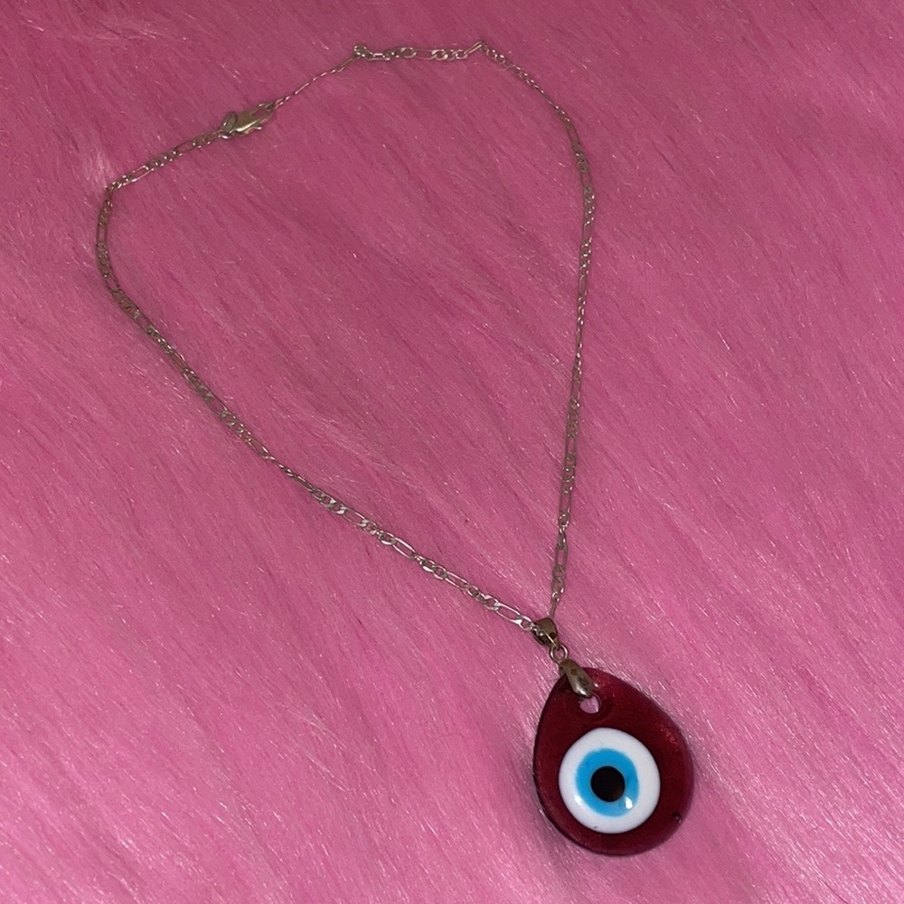 Evil eye necklace 💜